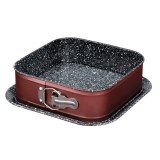 Blaumann BL-4099 Cera Stone Négyzet alakú csatos tortaforma 23,8 x 23,8 cm - Barna (BL-4099)