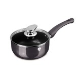 Blaumann Blauman BL-3950 Carbon Pro Szószos edény Üveg fedővel 20cm - Fekete (BL-3950)