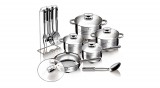 Blaumann - Gourmet Line Blaumann Goumet Line 17 részes Jumbo rozsdamentes acél edénykészlet