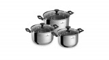 Blaumann - Gourmet Line Blaumann Gourmet Line 6 részes rozsdamentes acél edénykészlet bakelit fogókkal