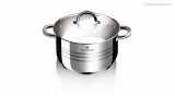 Blaumann Gourmet Line rozsdamentes acél magas lábas fedővel, 26 cm BL-1022