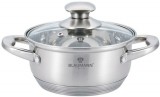 Blaumann Satin Gourmet Line Rozsdamentes Lábas üvegfedővel, 22 x 8 cm, 2,7 literes