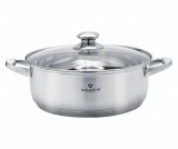 Blaumann Satin Gourmet Line Rozsdamentes Lábas üvegfedővel 28 x 11,5 cm, 7 literes