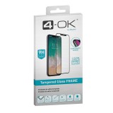 Blautel 4-OK Apple iPhone 12 képernyővédő üveg (3D full glue, íves, teljes felületén tapad, tok barát, karcálló, 9H) fekete