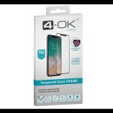 Blautel 4-OK képernyővédő üveg (3D full glue, íves, teljes felületén tapad, tok barát, karcálló, 9H) FEKETE [Apple iPhone 12 mini] (PRF254) - Kijelzővédő fólia