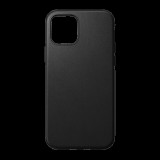 Blautel 4-OK műanyag telefonvédő (valódi bőr hátlap, mikrofiber plüss karcolásmentesítő belső, prémium) FEKETE [Apple iPhone 12 mini] (SE12MB) - Telefontok