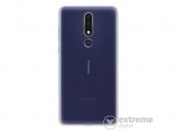 Blautel 4-OK telefonvédő gumi/szilikon tok Nokia 3.1 Plus készülékhez, átlátszó