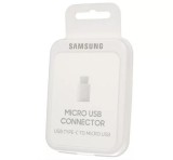 Bliszteres Samsung EE-GN930BWEGWW gyári Micro USB Type-c átalakító adapter fehér