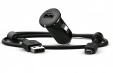 Bliszteres Sony Ericcson AN401 gyári autós töltő 1200mAh 6W micro USB kábellel