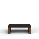 Blok STAX 2G 170 polc, fekete kőris rétegelt lemez/natúr diófa