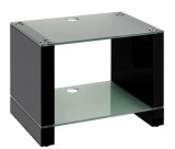 Blok STAX 450X állvány, fekete oldal, maratott üveg (2 polc)