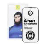 BLUEO 5D Mr. Monkey Glass (Strong Dustproof) üvegfólia fekete szegéllyel iPhone 16 Pro Max