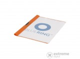 Bluering fém klippes gyorsfűző mappa, A4, 60 laphoz, narancssárga