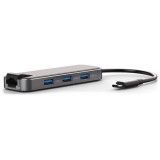Bluestork HUB-OFFICE USB-C Hub szürke (HUB-OFFICE)