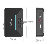 Bluetooth 5.0 audio vevő adapter - vezeték nélküli zenelejátszás autóban és otthoni hangrendszerekhez