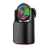 Bluetooth hangszóró beépített akkumulátorral és RBG fényekkel a nyári bulikhoz – 2in1 hangszóró és mini ventilátor