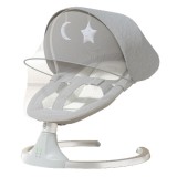 Bluetooth Ringató-zenélő Elektromos Babahinta És Pihenőszék szürke
