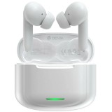Bluetooth sztereó fülhallgató, v5.2, TWS, töltőtok, zajszűrővel, érintés vezérlés, Devia Star E1, fehér (RS125844) - Fülhallgató