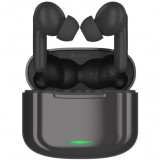 Bluetooth sztereó fülhallgató, v5.2, TWS, töltőtok, zajszűrővel, érintés vezérlés, Devia Star E1, fekete (RS125845) - Fülhallgató
