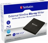 BluRay író, USB 3.0, külső, VERBATIM (V43890)