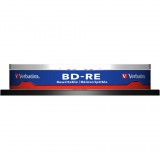 Bluray Verbatim 25GB 10pcs BD-RE Spin 2x single layer (43694)