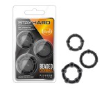 Blush Stay Hard - péniszgyűrű szett (fekete)
