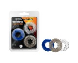 Blush Stay Hard - változatos péniszgyűrű szett - 3db (színes)