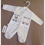 Bm Baba, kisfiú plüss rugdalózó - szürke, autós (62/68)