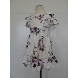 Bm Catalina - vidám, könnyű, tavaszi-nyári kislány ruha - sötétlila rózsás (98)