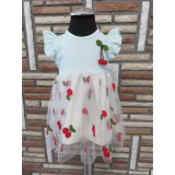 Bm Chiara - cseresznyés kislány tüll ruha (68)