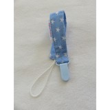 Bm Egyedi BabooMamoo könnyű cumilánc (34,5 cm-es) - kék, csillagos