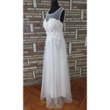 Bm Elegáns csipkés, tüll menyasszonyi ruha (36/38)