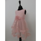 Bm Elisa - elegáns barack színű kislány alkalmi ruha (68/74)