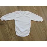 Bm Fehér hosszú ujjú baba body (50) - TÖBB MÉRETBEN