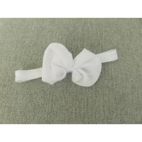 Bm Hófehér nagy masnis kislány hajpánt (0-3 év)