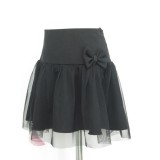 Bm Kislány fekete ünneplő alkalmi szoknya (152)