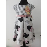 Bm Könnyű, Minnie mintás kislány ruha övvel (110)