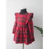 Bm Mihaela - skót kockás kislány karácsonyi ruha (98)