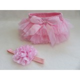 Bm Rózsaszín tütü hajpánttal, bugyival (92/98)