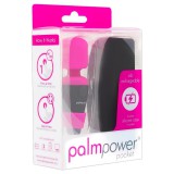 Bms PalmPower Pocket Wand - mini masszírozó vibrátor (pink-fekete)