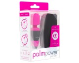 Bms PalmPower Pocket Wand - mini masszírozó vibrátor (pink-fekete)