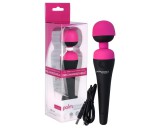 Bms PalmPower Wand - akkus masszírozó vibrátor (pink-fekete)