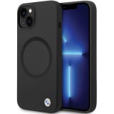 BMW BMHMP14SSILBK2 iPhone 14 6.1" fekete Signature folyékony Silicone MagSafe Signature tok