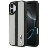 BMW M perforált csíkos logóval ellátott tok MagSafe iPhone 17 szürke