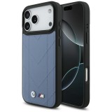 BMW M Quilted Logo Apple iPhone 17 Pro Max MagSafe hátlap tok, kék