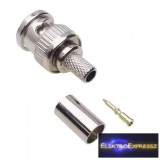 BNC krimpelhető dugó RG59-es kábelra.