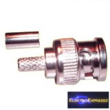 BNC krimpelhető dugó RG6-os kábelra.