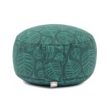 Bodhi Maharaja Collection RONDO – tönköly meditációs párna 32×20 cm – Leaves Deep Green