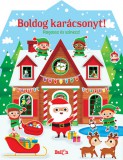 Boldog karácsonyt! - Ragassz és színezz!