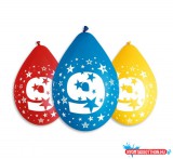 Boldog Születésnapot Happy Birthday 9 Star függő léggömb, lufi 5 db-os 12 inch (30 cm)